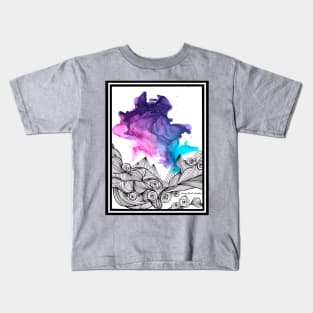 Purple smoke Kids T-Shirt